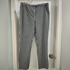 Women’s Black and White Checkered Pants